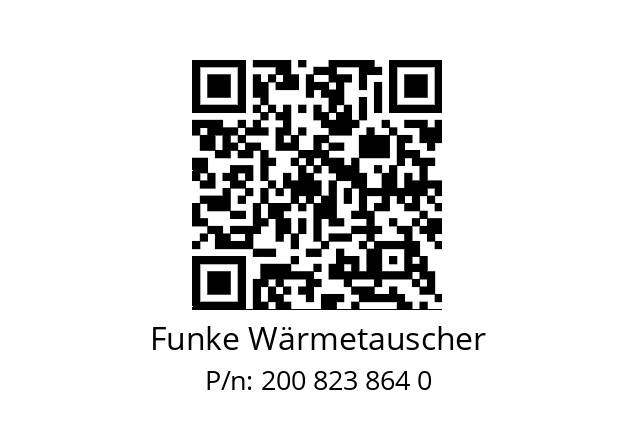   Funke Wärmetauscher 200 823 864 0