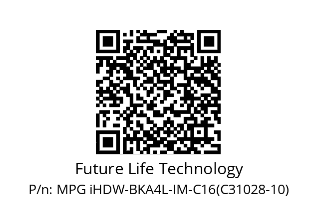   Future Life Technology MPG iHDW-BKA4L-IM-C16(C31028-10)