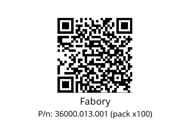   Fabory 36000.013.001 (pack x100)