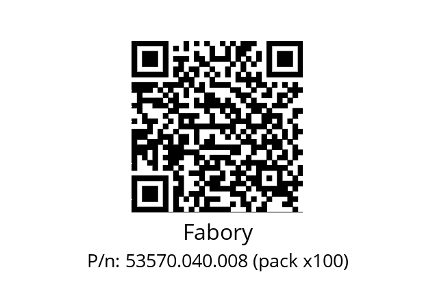   Fabory 53570.040.008 (pack x100)