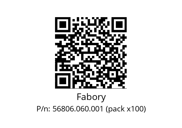   Fabory 56806.060.001 (pack x100)