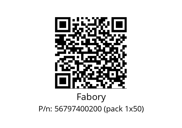   Fabory 56797400200 (pack 1x50)