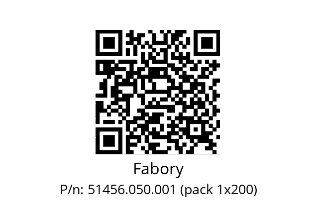   Fabory 51456.050.001 (pack 1x200)