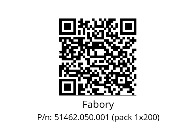   Fabory 51462.050.001 (pack 1x200)