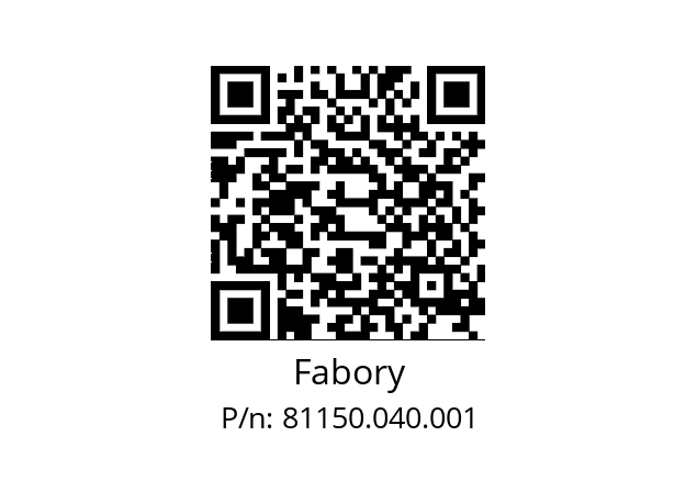   Fabory 81150.040.001