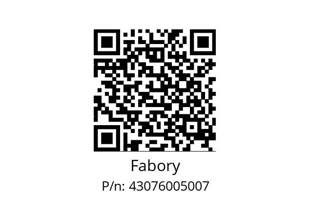   Fabory 43076005007