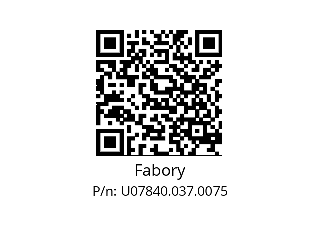   Fabory U07840.037.0075