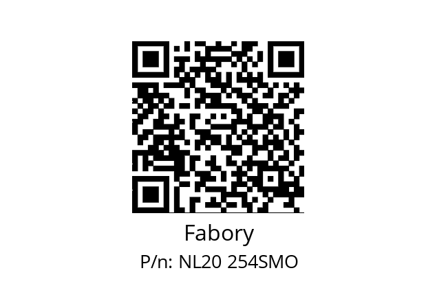   Fabory NL20 254SMO