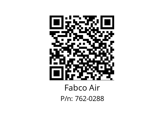   Fabco Air 762-0288