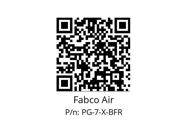   Fabco Air PG-7-X-BFR