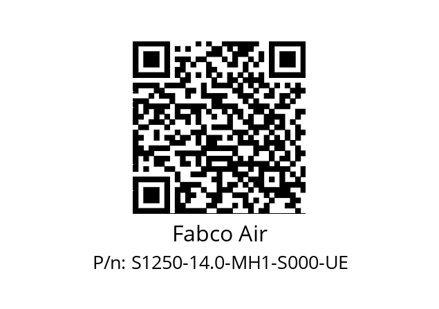   Fabco Air S1250-14.0-MH1-S000-UE