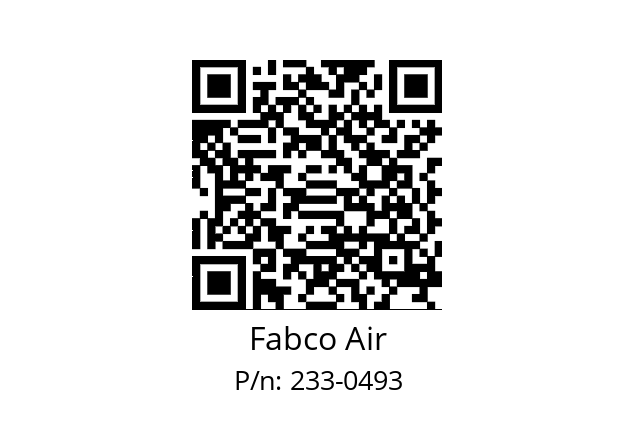   Fabco Air 233-0493