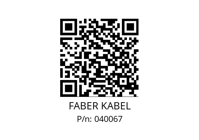   FABER KABEL 040067