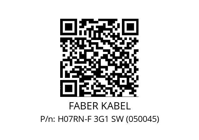   FABER KABEL H07RN-F 3G1 SW (050045)