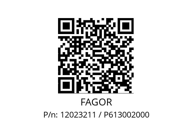   FAGOR 12023211 / P613002000