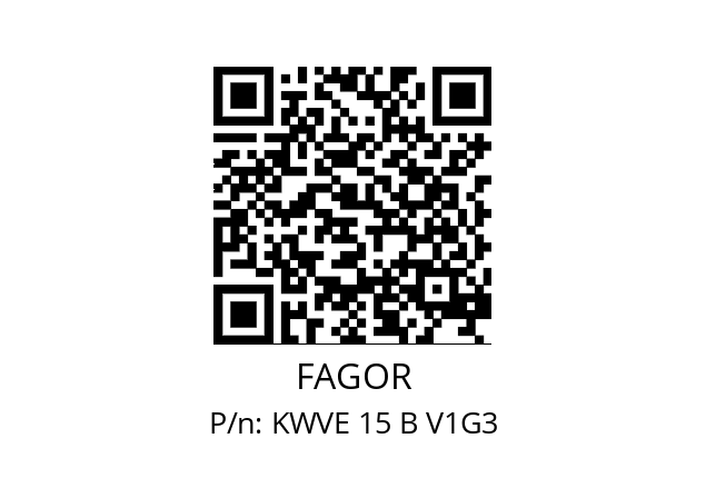   FAGOR KWVE 15 B V1G3