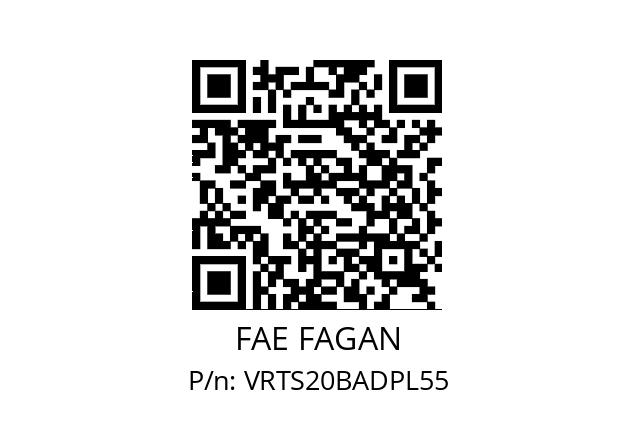   FAE FAGAN VRTS20BADPL55