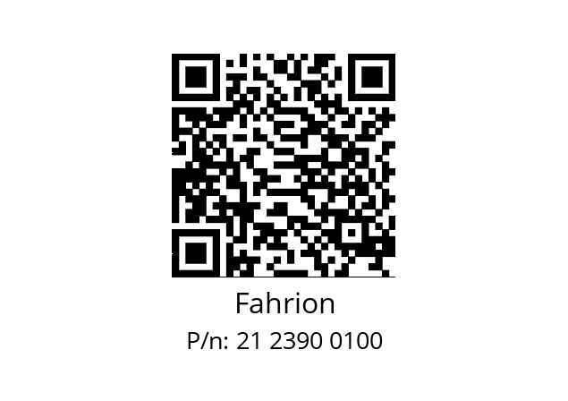   Fahrion 21 2390 0100