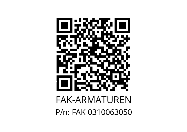   FAK-ARMATUREN FAK 0310063050