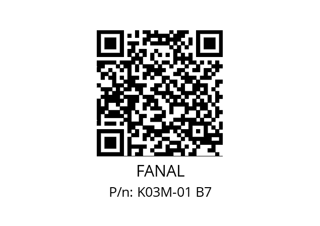   FANAL K03M-01 B7