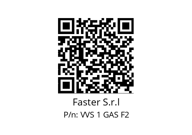   Faster S.r.l VVS 1 GAS F2