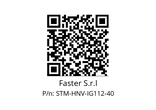   Faster S.r.l STM-HNV-IG112-40