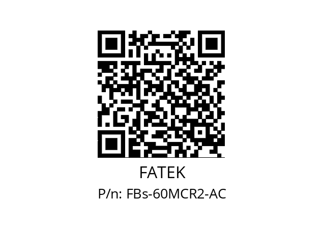   FATEK FBs-60MCR2-AC