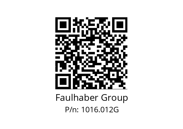   Faulhaber Group 1016.012G