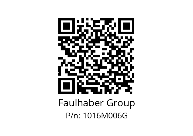   Faulhaber Group 1016M006G