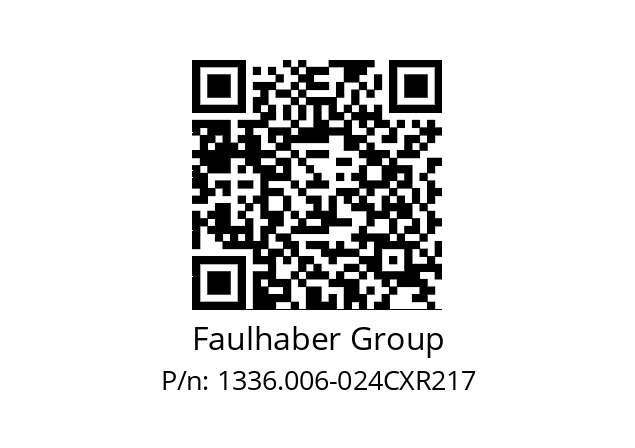   Faulhaber Group 1336.006-024CXR217