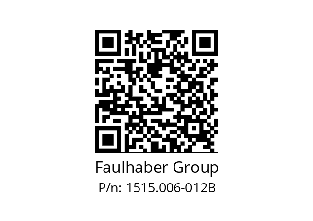   Faulhaber Group 1515.006-012B