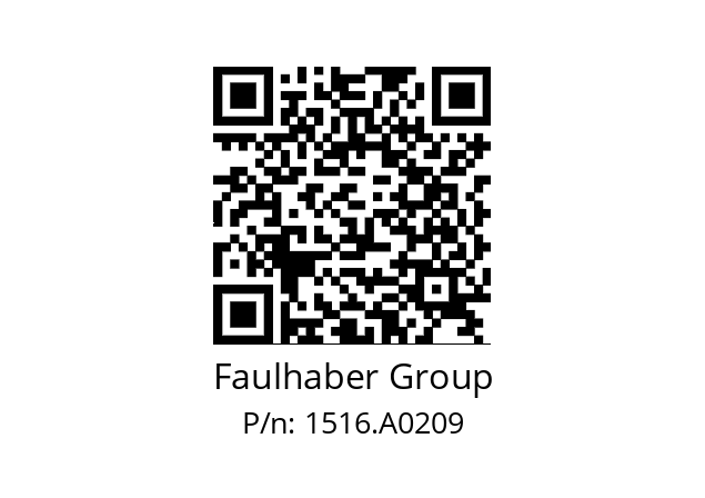   Faulhaber Group 1516.A0209