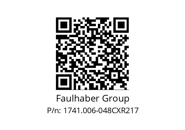   Faulhaber Group 1741.006-048CXR217