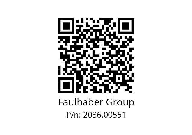   Faulhaber Group 2036.00551