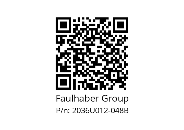   Faulhaber Group 2036U012-048B