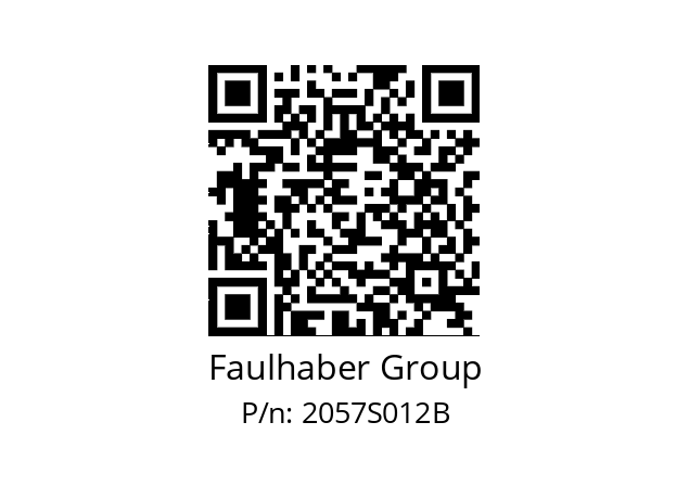   Faulhaber Group 2057S012B