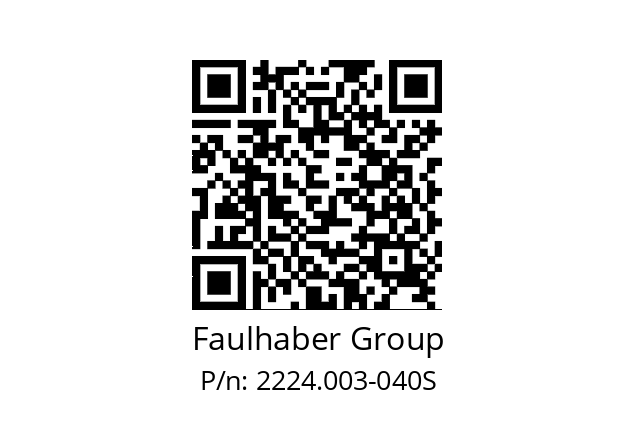   Faulhaber Group 2224.003-040S