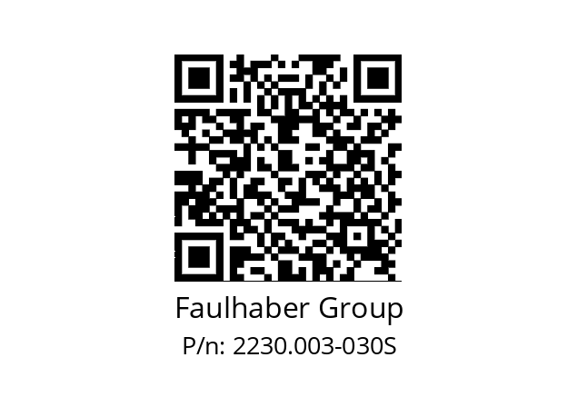   Faulhaber Group 2230.003-030S