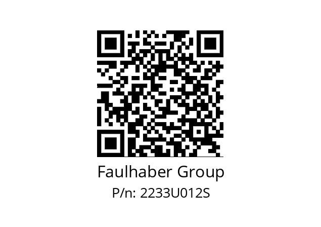   Faulhaber Group 2233U012S