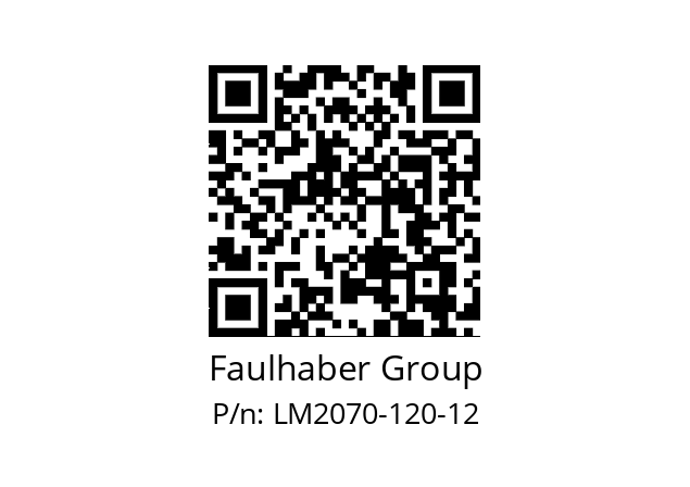   Faulhaber Group LM2070-120-12