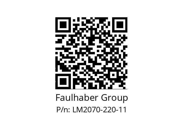   Faulhaber Group LM2070-220-11