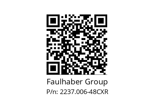   Faulhaber Group 2237.006-48CXR