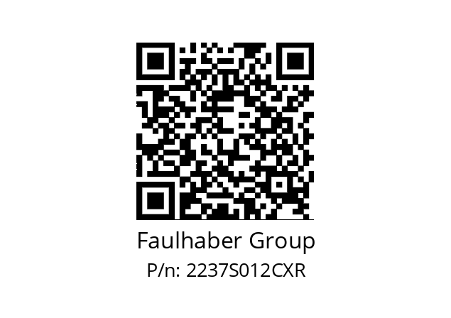   Faulhaber Group 2237S012CXR