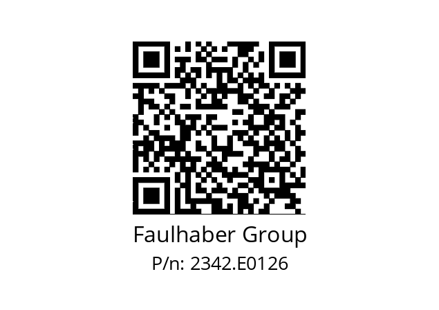   Faulhaber Group 2342.E0126