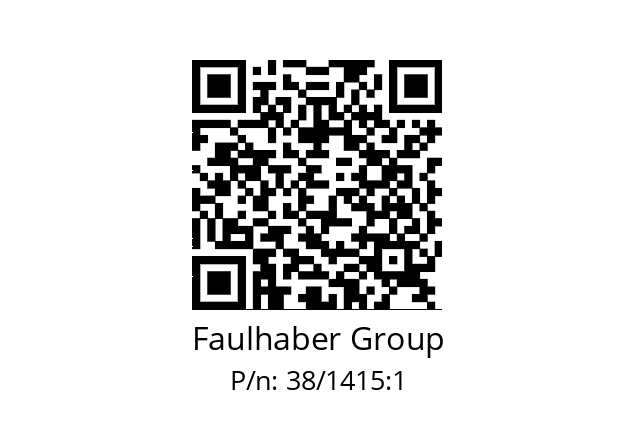   Faulhaber Group 38/1415:1