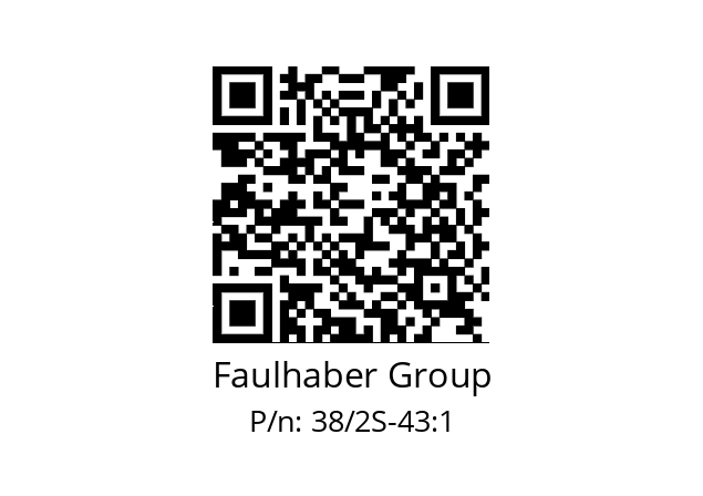   Faulhaber Group 38/2S-43:1