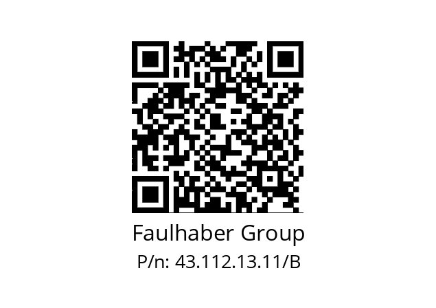   Faulhaber Group 43.112.13.11/B