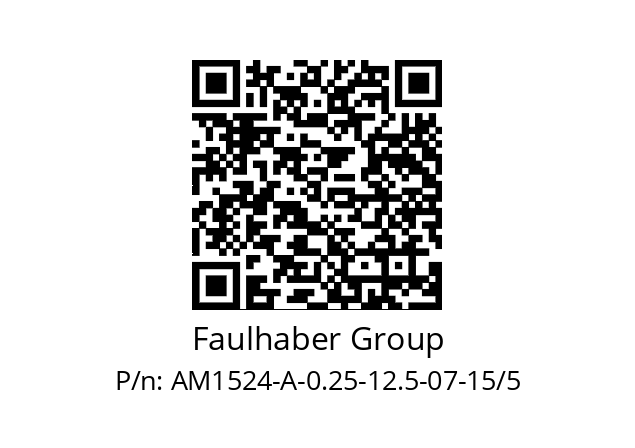   Faulhaber Group AM1524-A-0.25-12.5-07-15/5