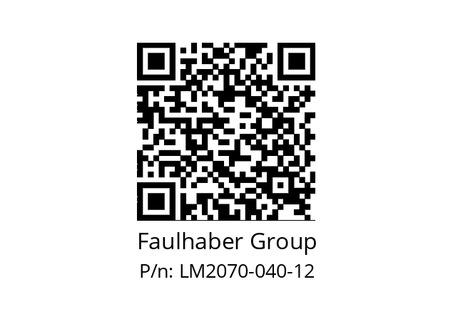   Faulhaber Group LM2070-040-12