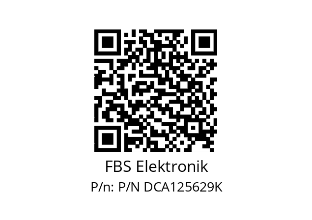   FBS Elektronik P/N DCA125629K